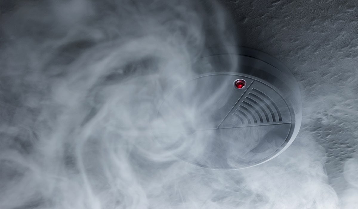 smoke around carbon monoxide detector 